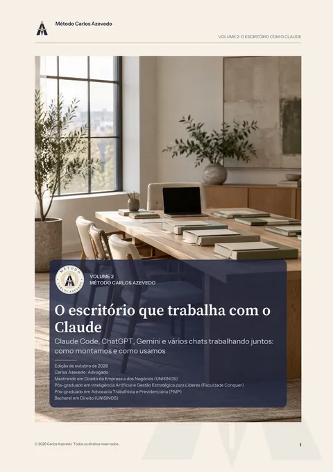 Capa do Vol 2, O escritório com o Claude