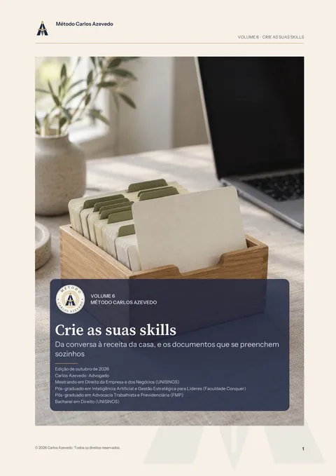 Capa do Vol 6, Crie as suas skills
